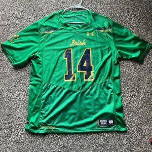 Under Armour Notre Dame #14 Throwback Football Pullover Jersey XL